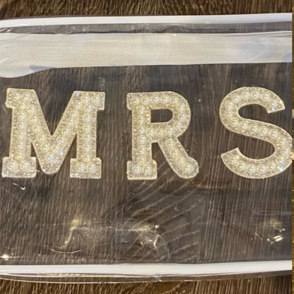 Clear Mrs. Travel Cosmetic Bag